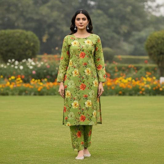 Summer Special All-Over Lawn 2 Pcs Suit 2k26