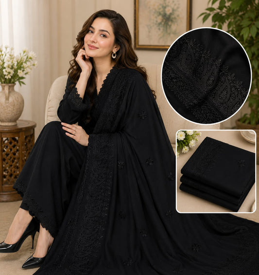 Soft & Lightweight Embroidered Swiss Lawn Shawls