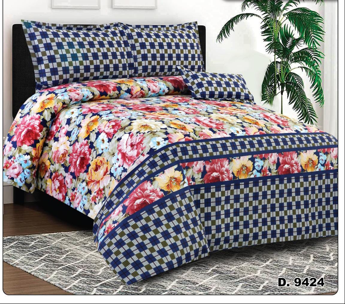 SUOREME QUALITY KING SIZE 4PCS BEDSHEET 07