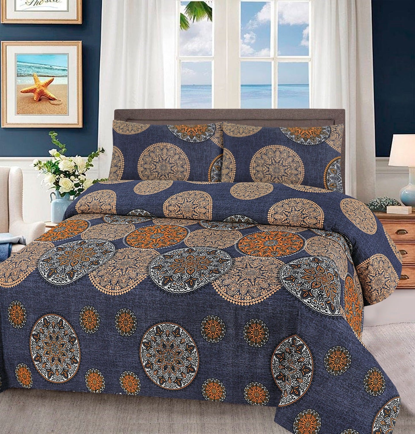 Tytan Cotton Bed Sheet - King - TBS105