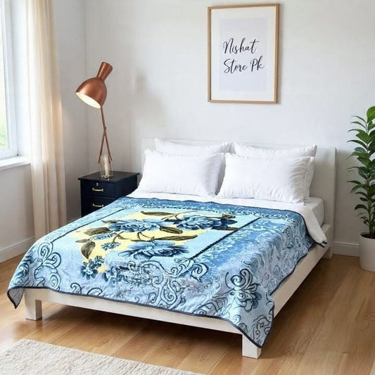 Velvet Embossed Panel Blanket – Luxury  Collection