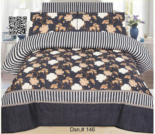 Pure Cotton Bed Sheet - King - PcB023