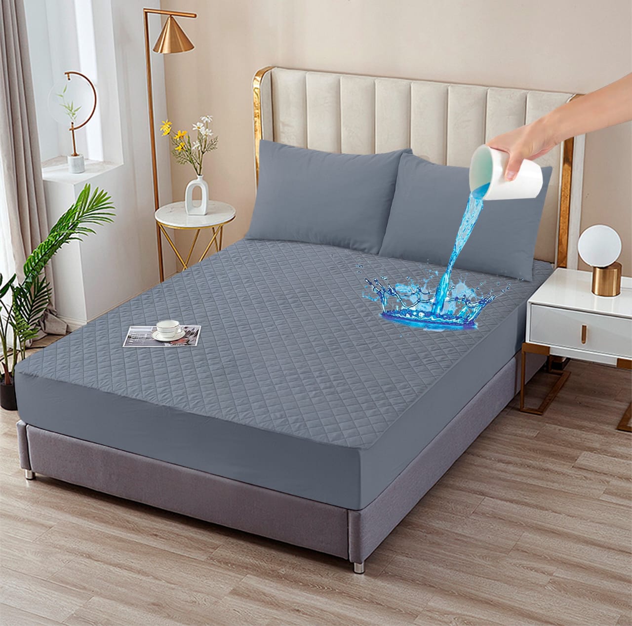 Mattress Safeguards Water Proof Quilted Mattress Cover