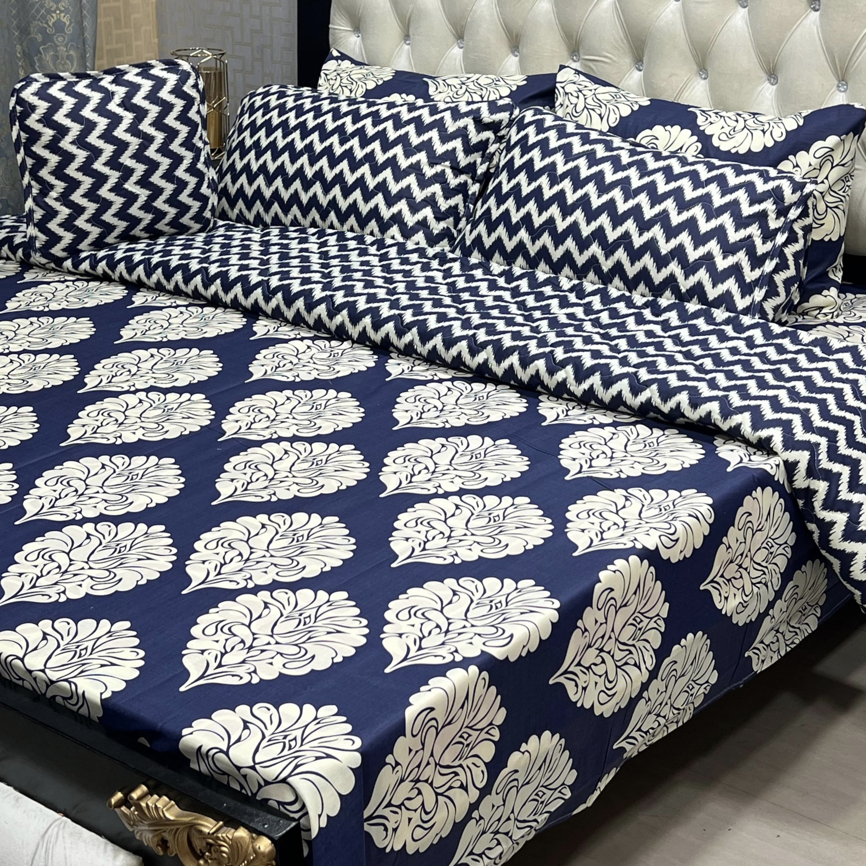 Rurva Cotton Comforter Set - 7pcs - RCS034