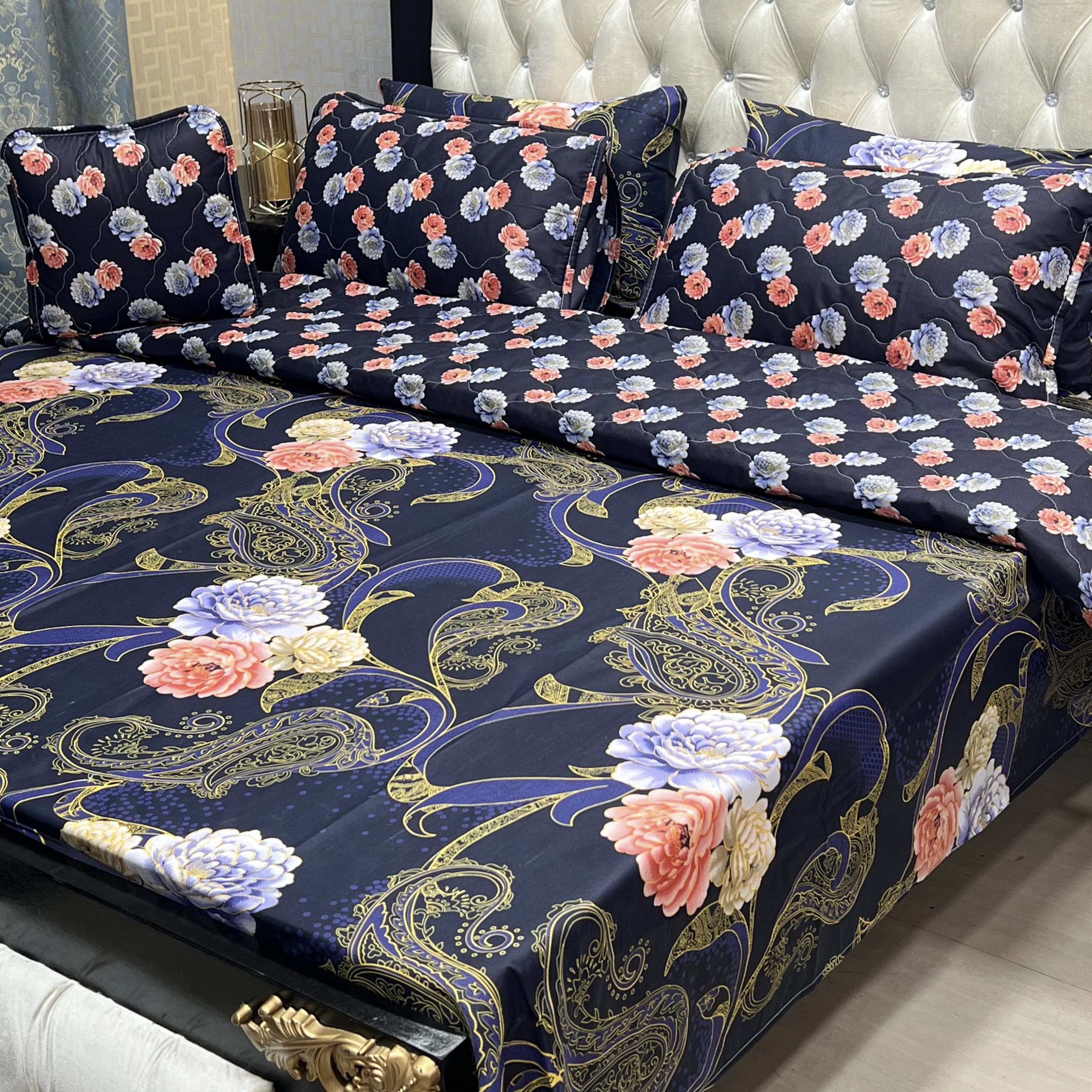 Rurva Cotton Comforter Set - 7pcs - RCS036