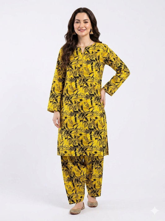 Summer Women Unstitched Suit - 2pcs - WWU078