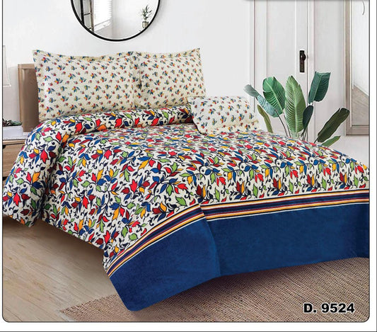 SUPREME QUALITY KING SIZE 4PCS BEDSHEET 09