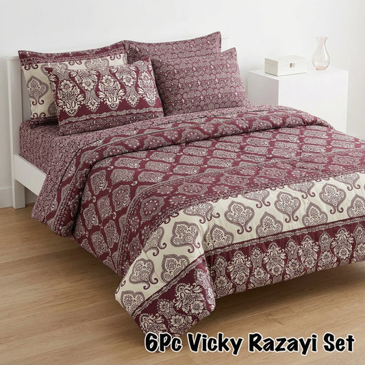 Wenora Cotton Razai Set - 6pcs - WRS03