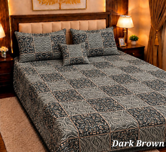 Appish Bridal Velvet Bed Sheet Set - 4pcs - ABB049