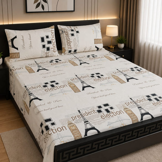 Cozify Pure Cotton Bed Sheet - King - CPB 013
