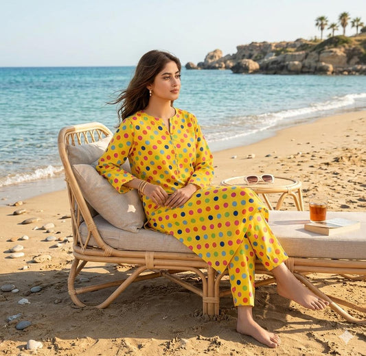 Summer Women Unstitched Suit - 2pcs - WWU079