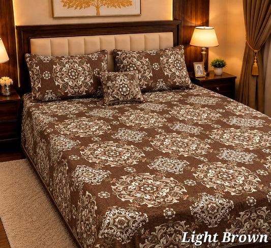 Appish Bridal Velvet Bed Sheet Set - 4pcs - ABB051