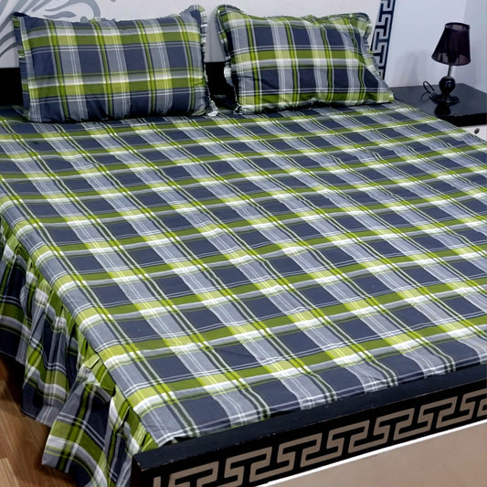 ROYAL Pure Cotton King Size FRILL BED SHEETS 018