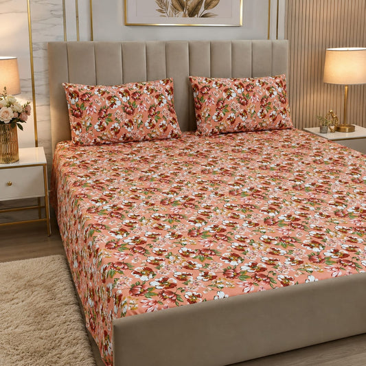 Executive Pure Cotton Bed Sheet - King - EPB 023