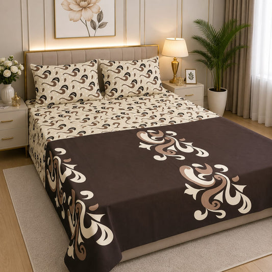 Executive Pure Cotton Bed Sheet - King - EPB 014