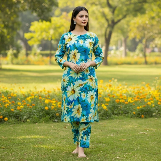 Summer Special All-Over Lawn 2 Pcs Suit 2k26