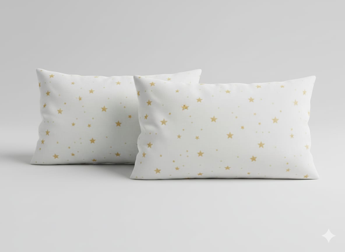 Premium Cotton Pillow Cases – Elegant & Durable (2 Pcs)