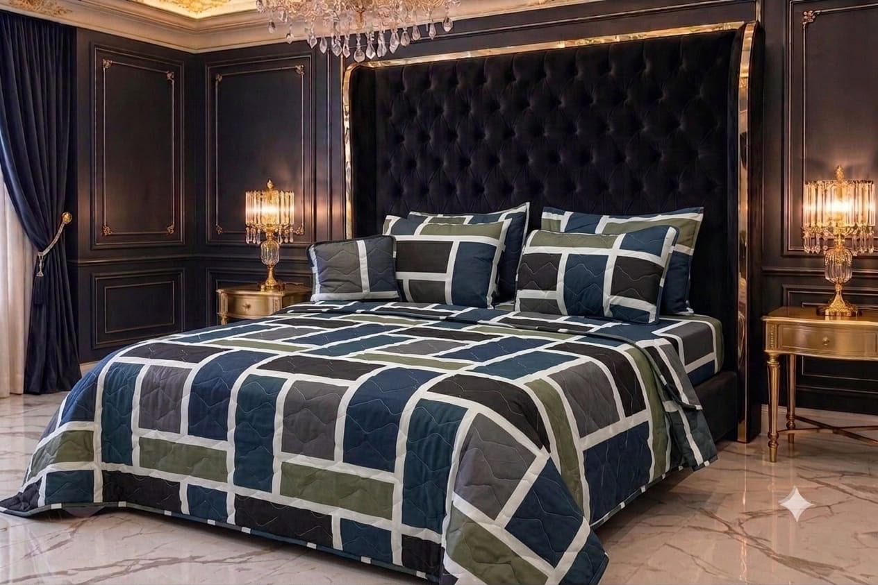 Rurva Cotton Comforter Set - 7pcs - RCS041