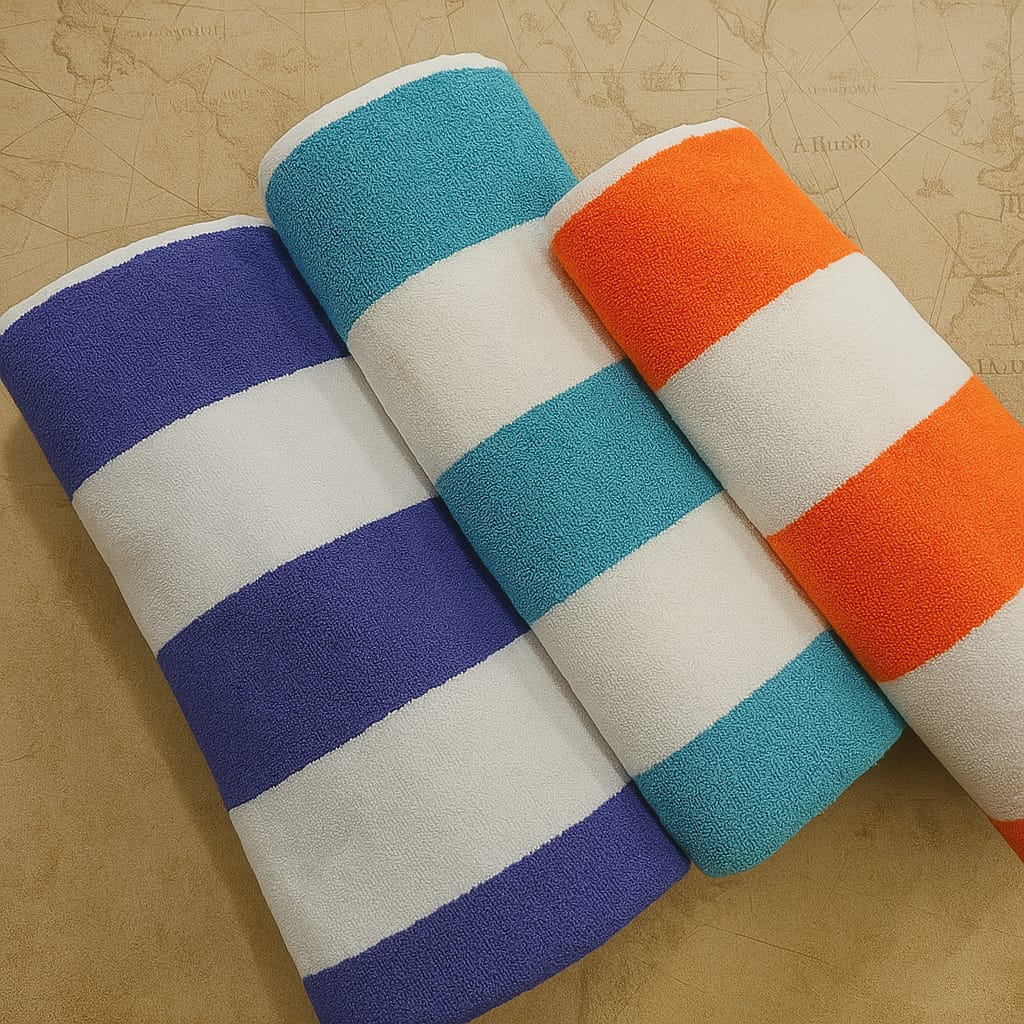 3 Pcs Soft Cotton Bathroom Towel Pair – Ultra Absorbent & Premium Quality
