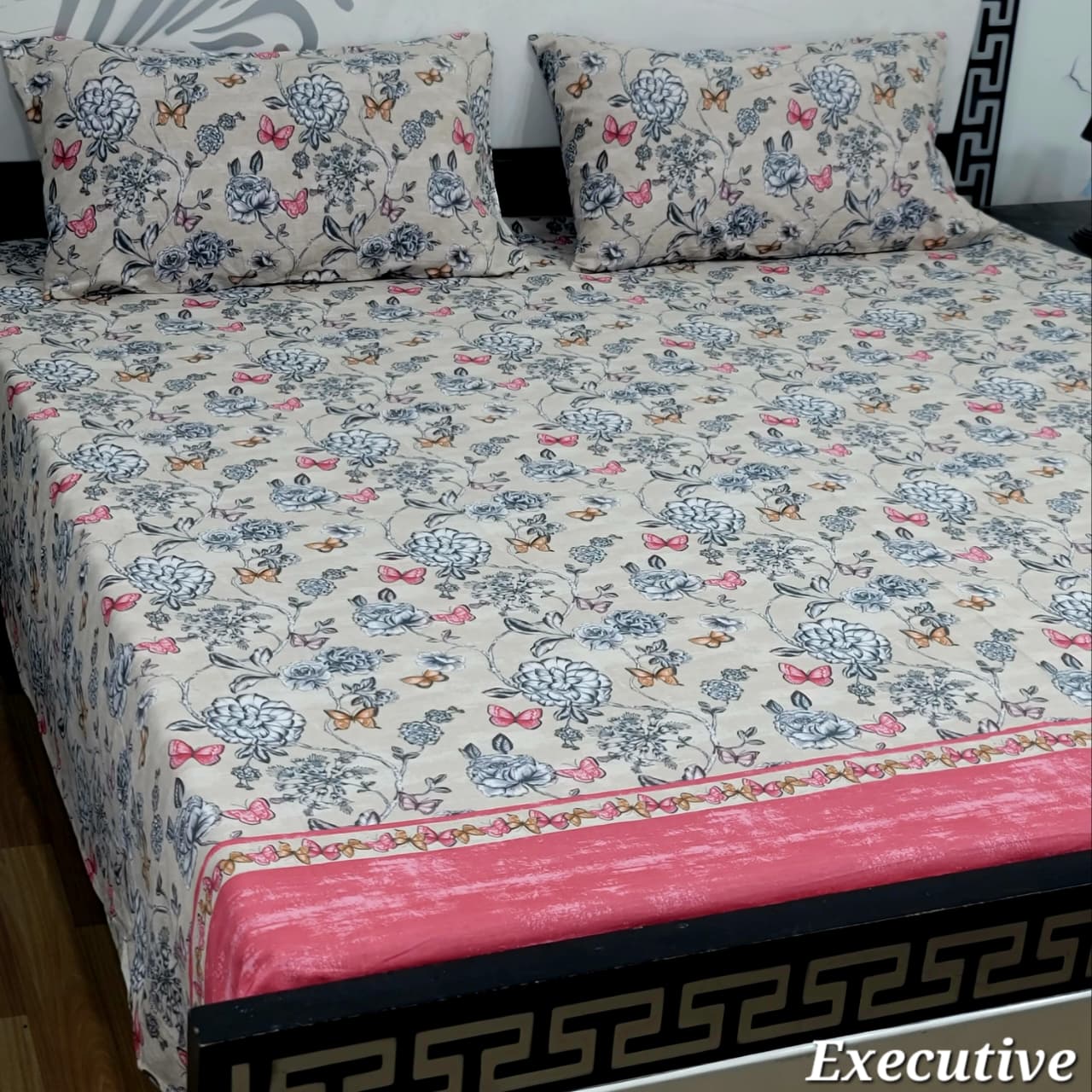Executive Pure Cotton Bed Sheet - King - EPB 033