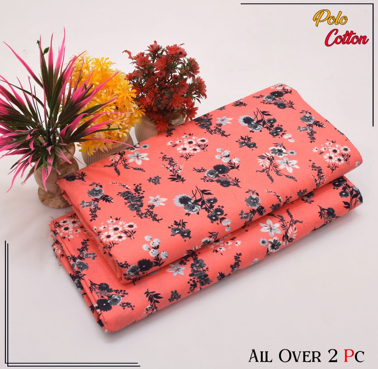 Redos Cotton Casual Summer  Collection  2 Pcs Ladies Suits 091