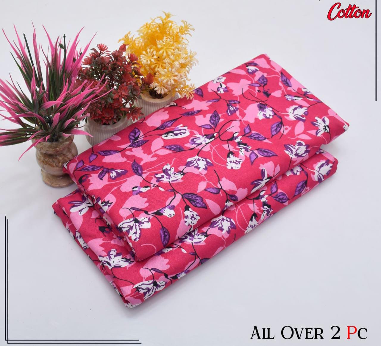 Redos Cotton Casual Summer  Collection  2 Pcs Ladies Suits 056