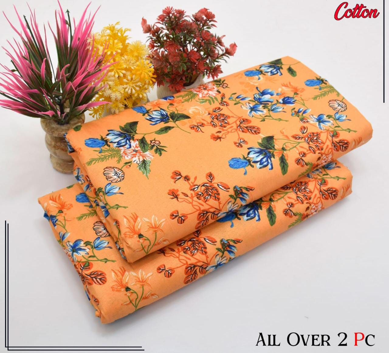 Redos Cotton Casual Summer  Collection  2 Pcs Ladies Suits 074